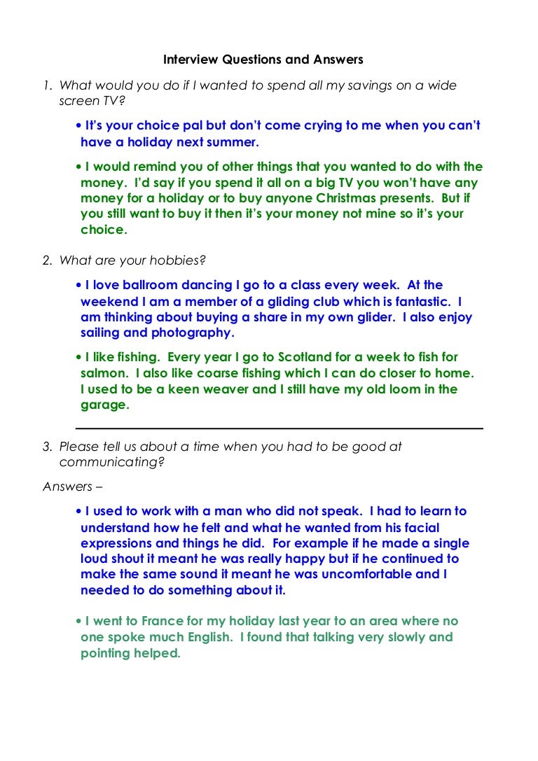 Different interview scripts to be marked using the person specificati… image.