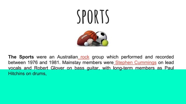 Different kinds of sports