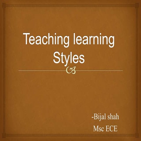 Different learning styles (1)
