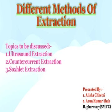 Methods Of Extractions of crude drugs.pdf