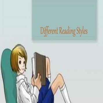 Different reading styles in English subjects