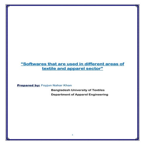 Different software used in textile and RMG