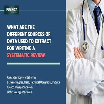 Different sources of data used to extract for writing a systematic ...