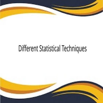 Different Statistical Techniques - Practical Research 1