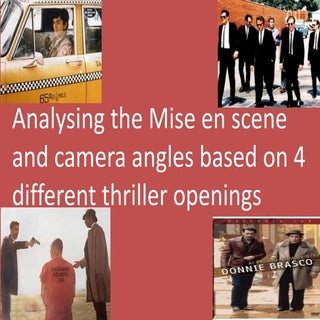 Different thriller openings