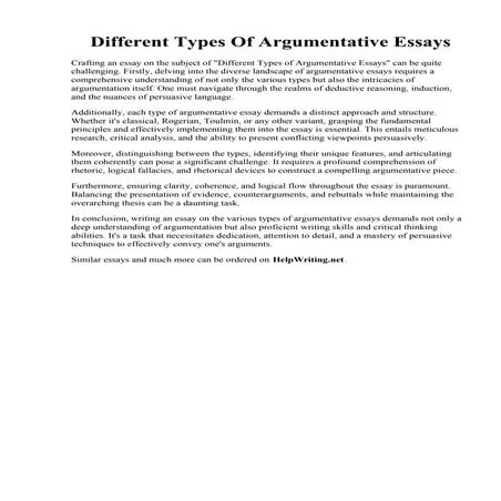 Different Types Of Argumentative Essays.pdf