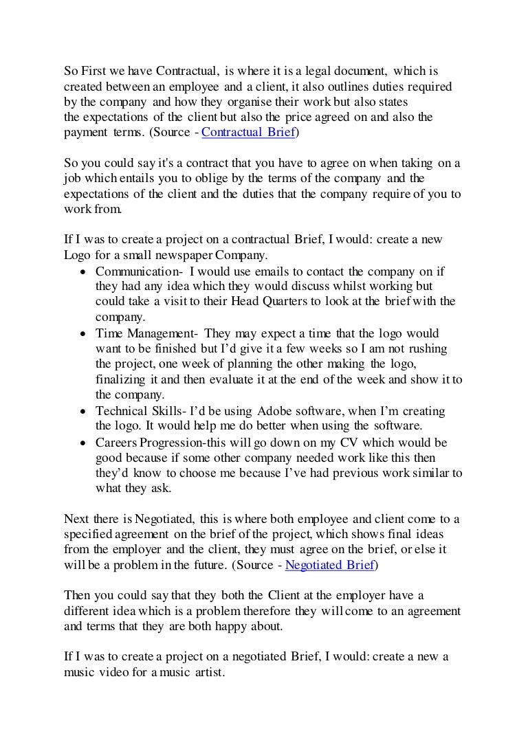 Different types of briefs