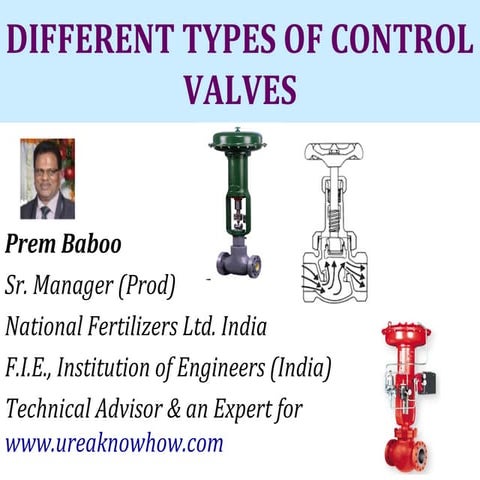 Different types of control valves