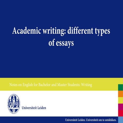 Different types of essays