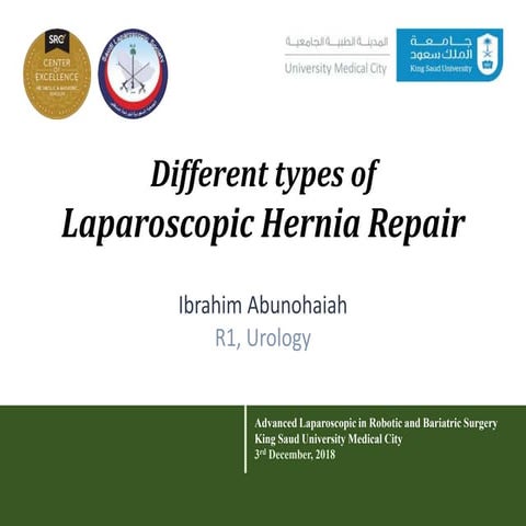 Different types of laparoscopic hernia repair