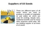 Oil Seeds,Types of Oil Seeds,Indian...