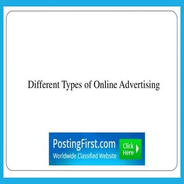 Different types of online advertising | PDF