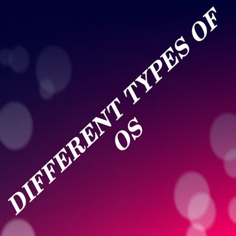 Different Types Of OS