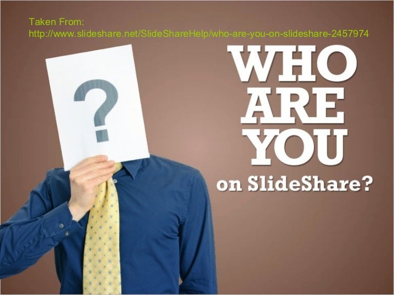 Different types of profiles in Slideshare