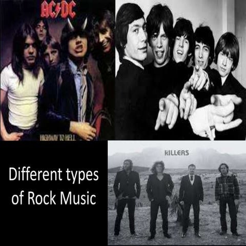 Different types of rock music