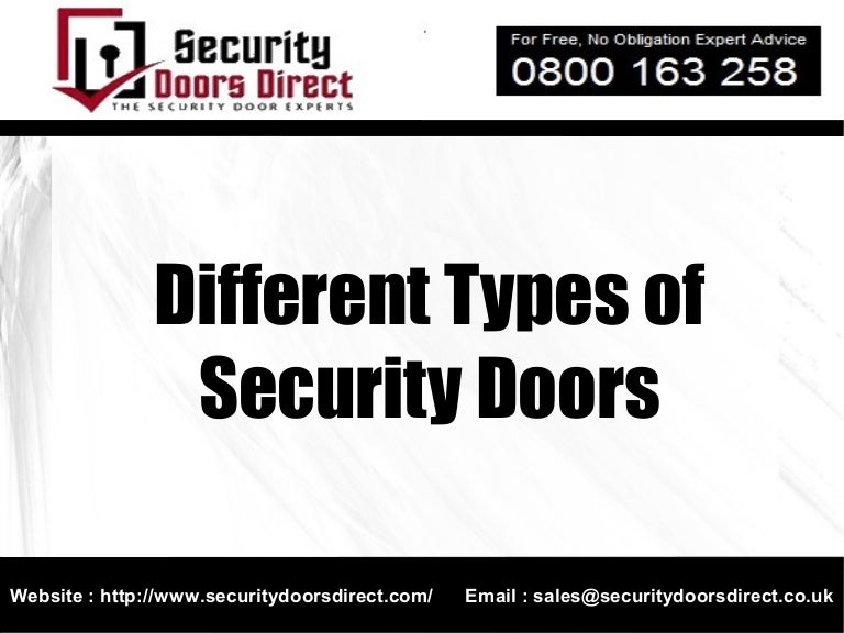 Different types of security doors