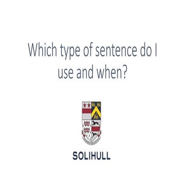 Different types of sentence 