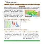 Different types of string bracelets