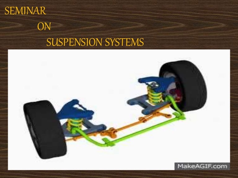 Different types of suspension system