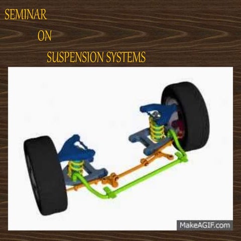Different types of suspension system