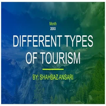 different-types-of-tourism-ppt