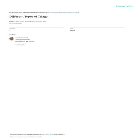 Different types of_triage