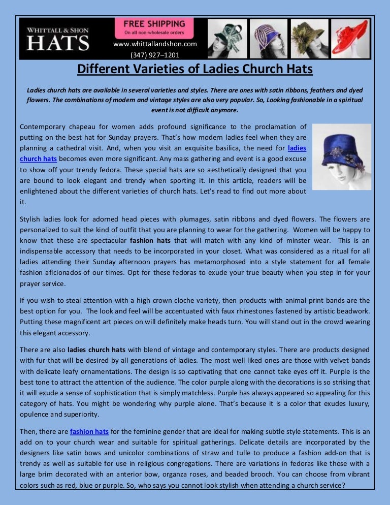 looking for church hats