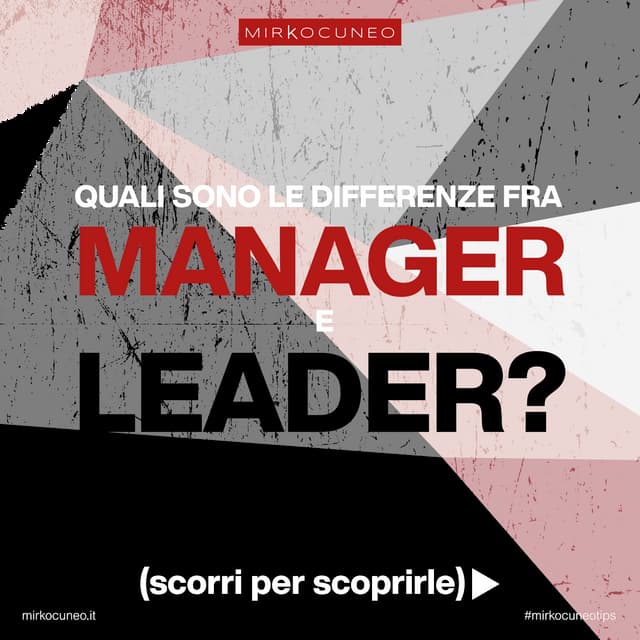 Differenze tra manager e leader