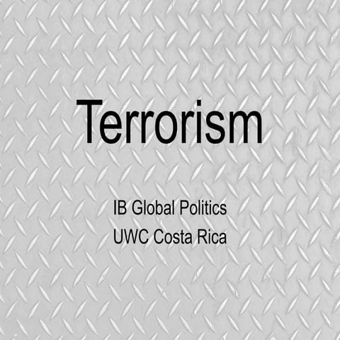 Differing definitions of terrorism