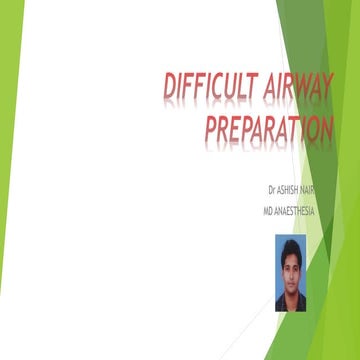 Difficult airway