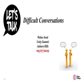 Difficult Conversations in Higher Education