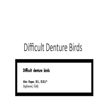 Difficult Denture Birds Classification.pptx