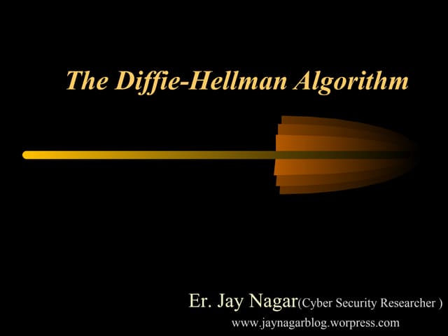 The Diffie-Hellman Algorithm