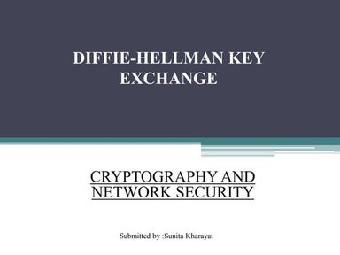 Diffie hellman key exchange algorithm