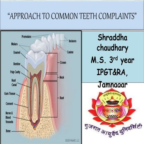 Diffrential diagnosis of common teeth complaints