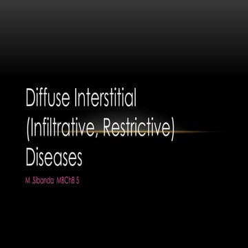 Diffuse interstitial (infiltrative, restrictive) diseases. Pathology. mpiloe