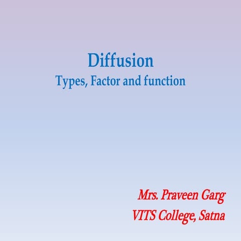 Diffusion