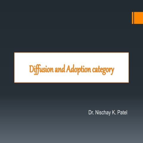 Diffusion and adoption