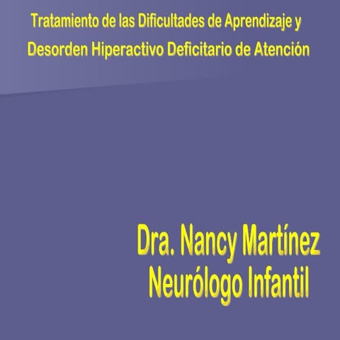 Dificultades De Aprendizaje Y D.H.D.A. | PPT