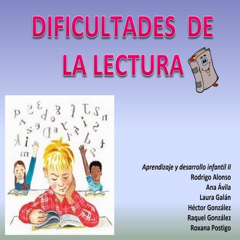 Dificultades de la lectura 