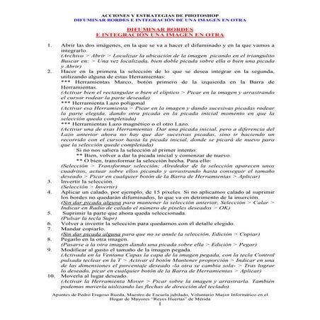 Difuminar bordes e integración de imágenes
