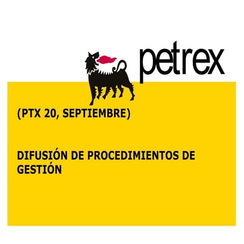 Difusión procedimientos octubre