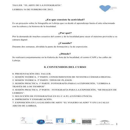 Jornadas Fotografía Lebrija 