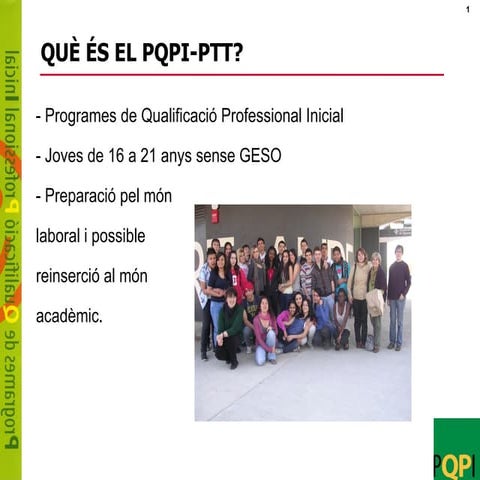 Informació del PQPI-PTT Alt Empordà