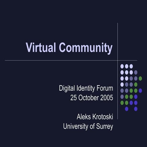 Virtual Community