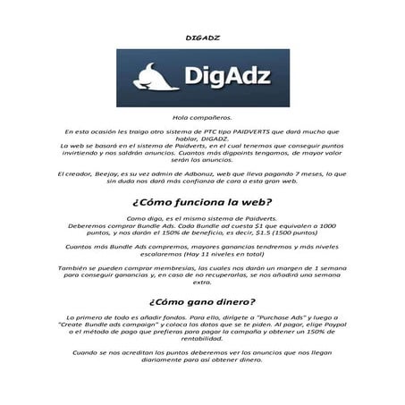 Digadz / Empleo desde casa