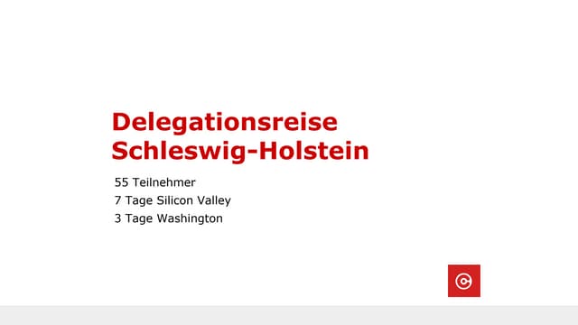 Delegationsreise ins Silicon Valley und nach Washington