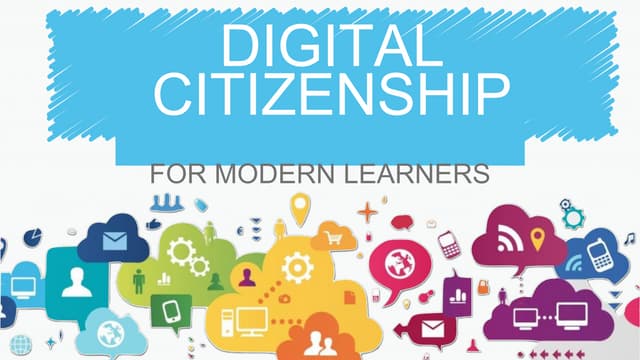 Digital Citizenship fro Modern Learners 2017