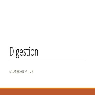 The complete process of digestion, digestive track