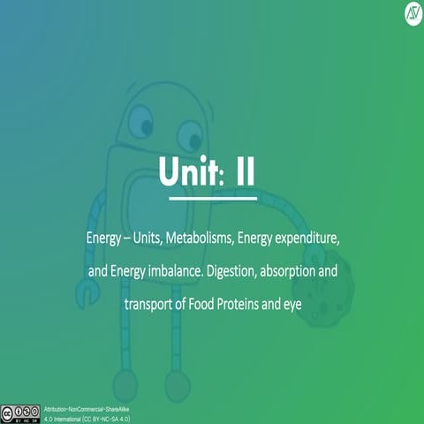 Digestion, absorption and transport of food